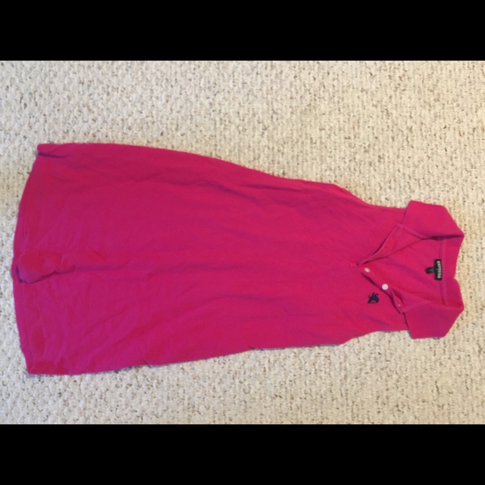 Pink Express sleeveless collared dress
